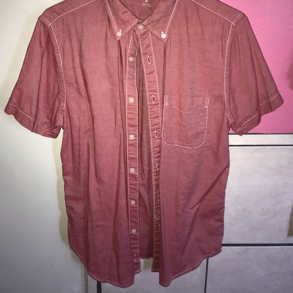 Light orange button up - Picture 2 of 2